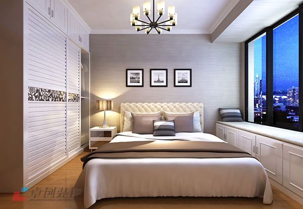 加桥悦山国际92平温馨卧室装修设计案例